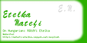 etelka matefi business card